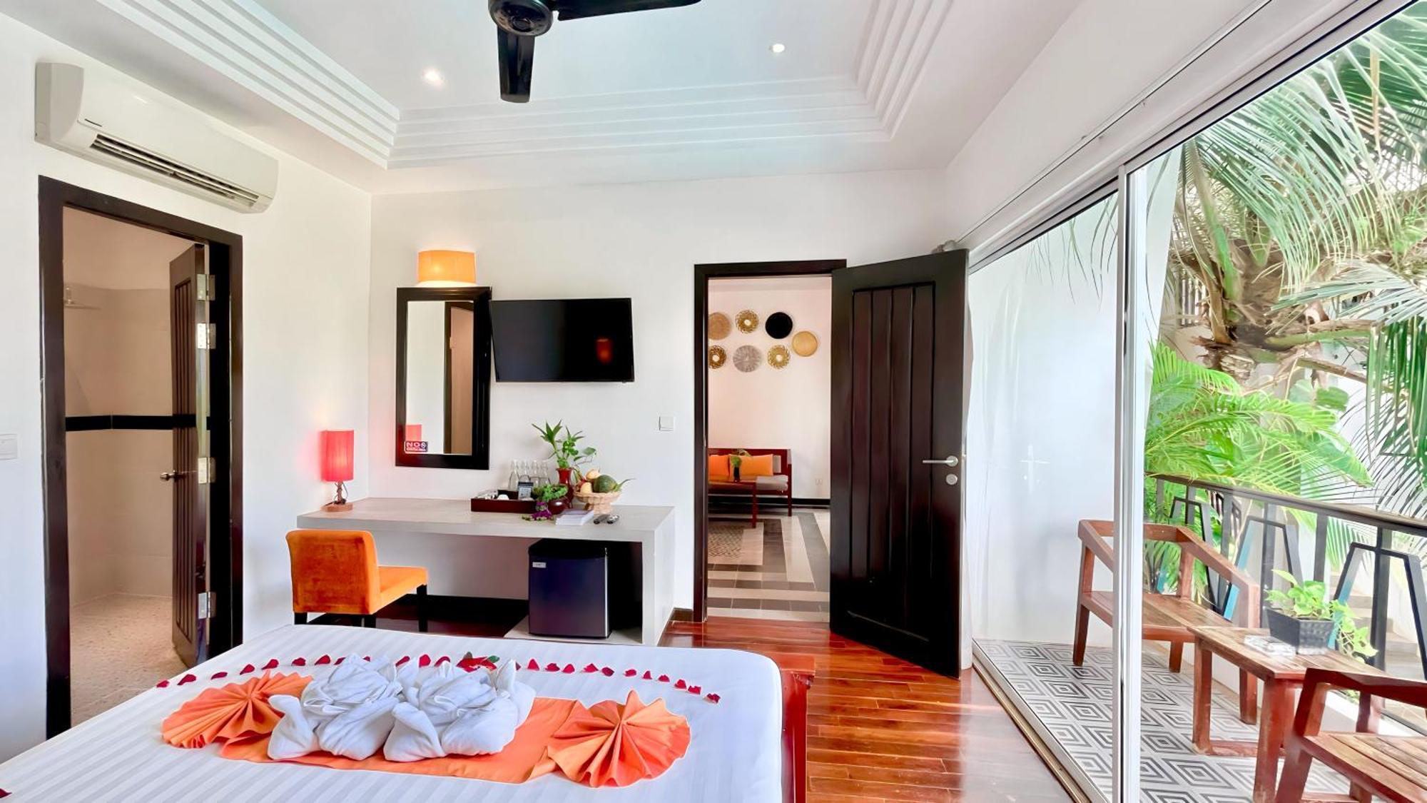 Boutique Indochine D'Angkor Siem Reap Quarto foto